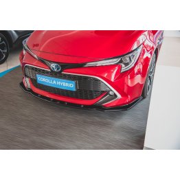 Накладка сплиттер на передний бампер на Toyota Corolla XII Hatchback / Touring Sports